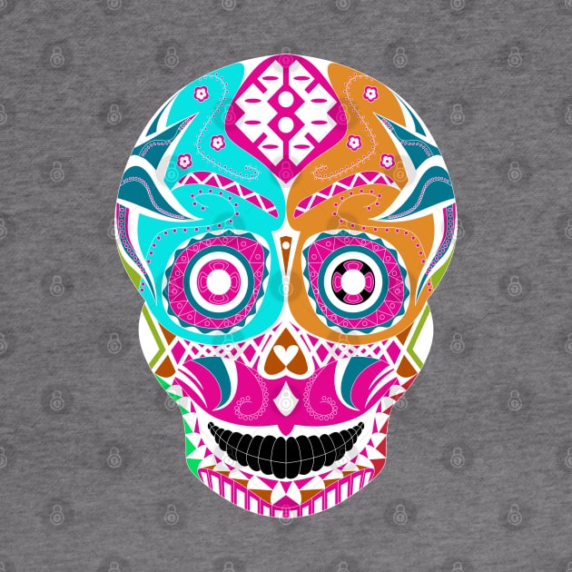 sugar skull pattern ecopop by jorge_lebeau